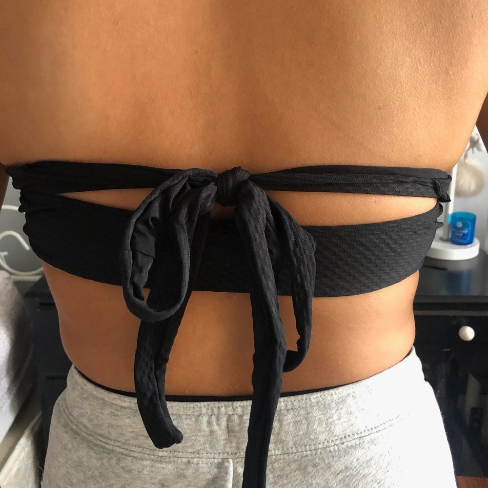 Black Swim Top